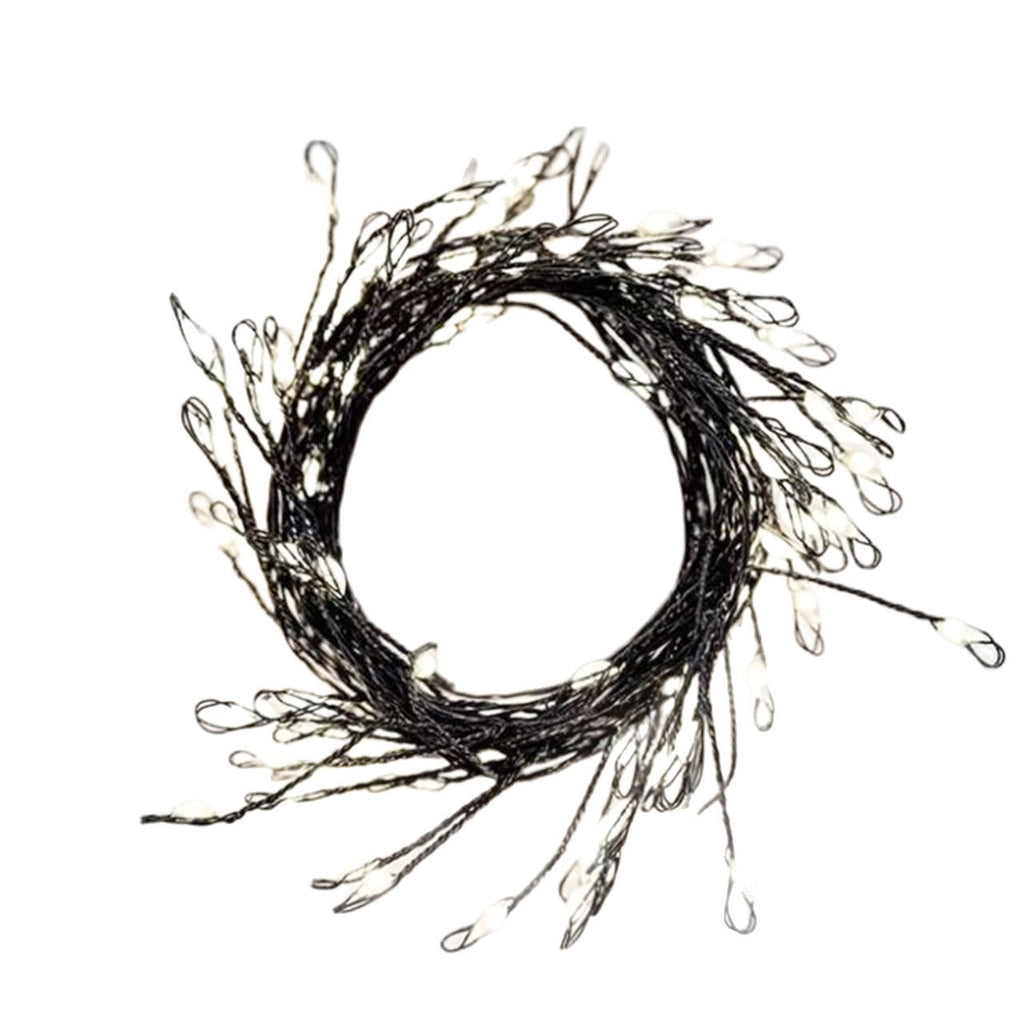 Outdoor Waterproof Micro LED Fairy Lights with Clear Star Wreath | High & Bury