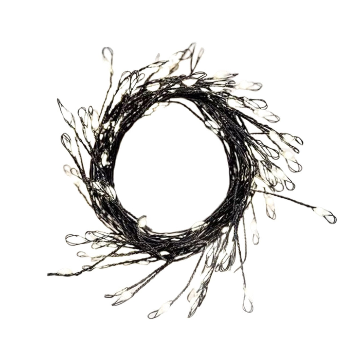 Outdoor Waterproof Micro LED Fairy Lights with Clear Star Wreath | High & Bury