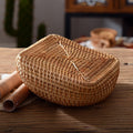 Oval Basket made of Woven Material | High & Bury