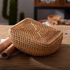 Oval Basket made of Woven Material | High & Bury