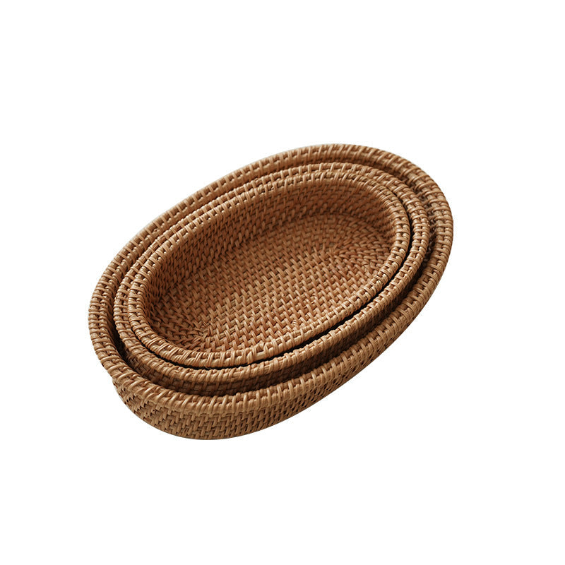 Oval Natur Basket made of Rattan | High & Bury
