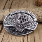 Oval Zinc Alloy Cowboys Belt Buckle with Hidden EDC Tool, 3.03 x 2.36 inch, view 16