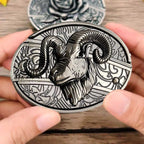 Oval Zinc Alloy Cowboys Belt Buckle with Hidden EDC Tool, 3.03 x 2.36 inch, view 19