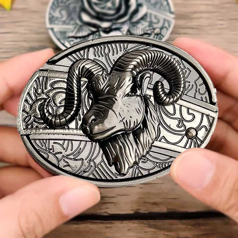 Oval Zinc Alloy Cowboys Belt Buckle with Hidden EDC Tool, 3.03 x 2.36 inch, view 19