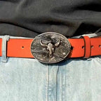 Oval Zinc Alloy Cowboys Belt Buckle with Hidden EDC Tool, 3.03 x 2.36 inch, view 5