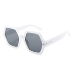 Oversized Hexagonal Sunglasses with Gradient UV400 Lenses, view 12