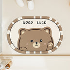 Panda-Themed Decorative Bath Mat | High & Bury
