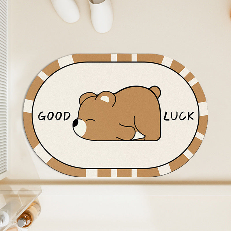 Panda-Themed Decorative Bath Mat | High & Bury