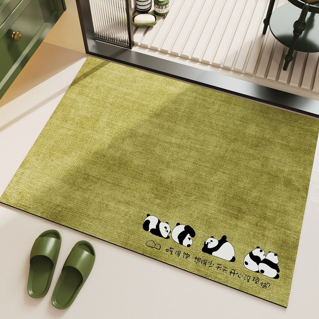 Panda-Themed Decorative Floor Mat | High & Bury