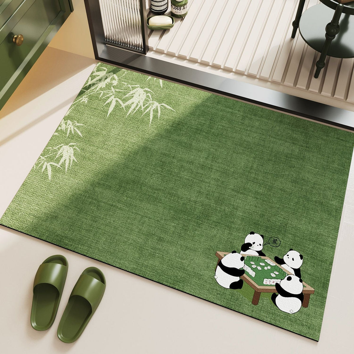 Panda-Themed Decorative Floor Mat | High & Bury