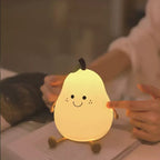 Pear-Shaped Silicone Night Light for the Children's Room | High & Bury