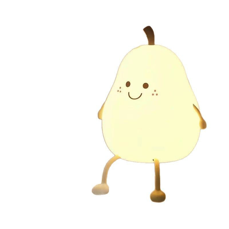 Pear-Shaped Silicone Night Light for the Children's Room | High & Bury