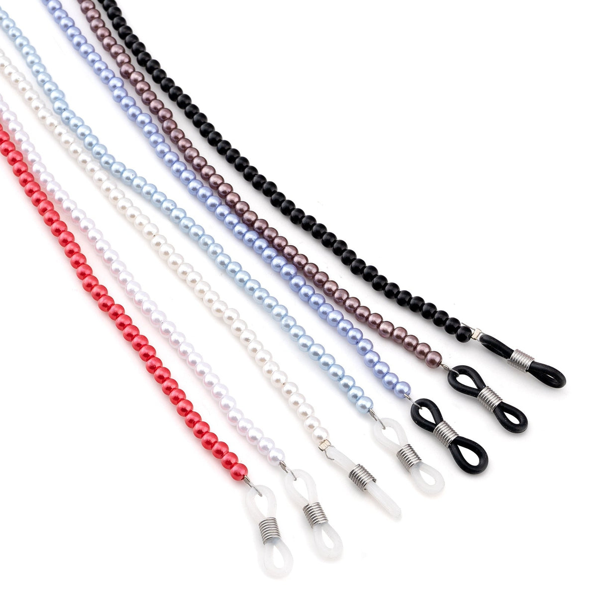 Pearlescent Beaded Eyewear Retainer Chain for Sunglasses and Reading Glasses