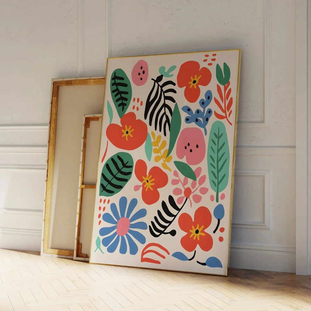 Pelelta Floral Canvas Print