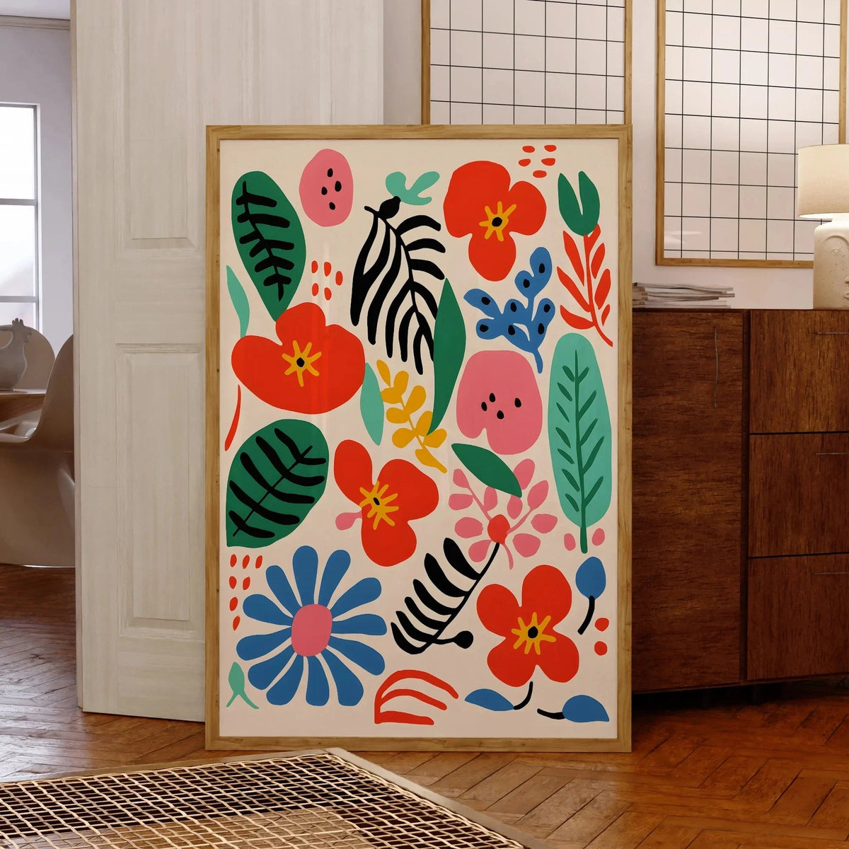 Pelelta Floral Canvas Print