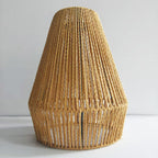 Pendant Light Beige Woven Natural Fiber | High & Bury