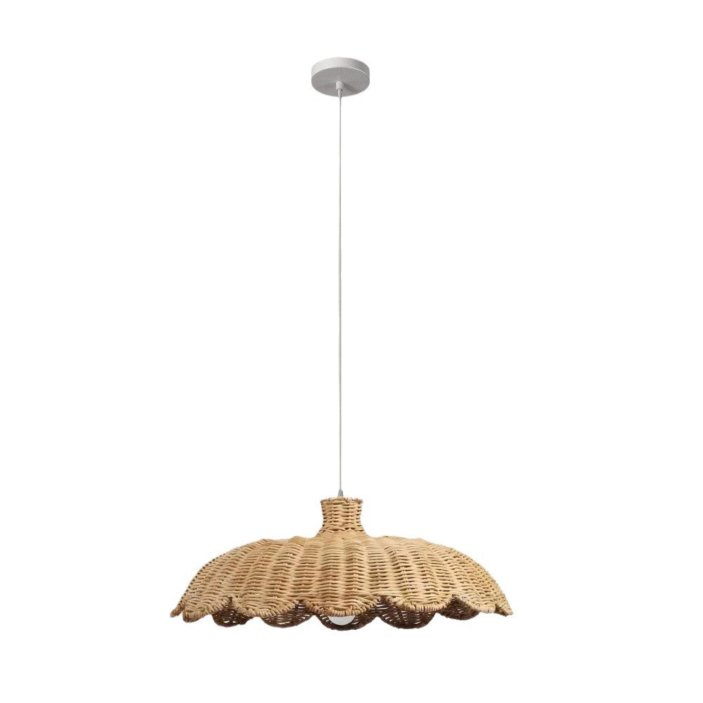 Pendant Light Woven Natural Fiber | High & Bury