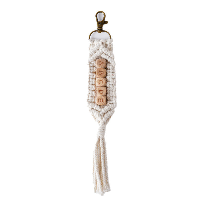 Personalized Macrame Keychain Holder | High & Bury