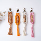 Personalized Macrame Keychain Holder | High & Bury