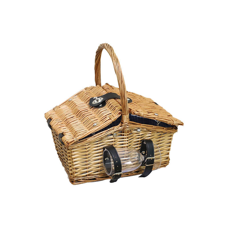 Picnic Basket Glass Handwoven | High & Bury
