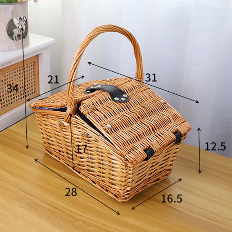 Picnic Blanket with Waterproof Bottom and Check Pattern | High & Bury