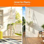 Plant-Hanging Macrame Basket | High & Bury