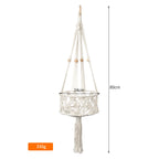 Plant-Hanging Macrame Basket | High & Bury