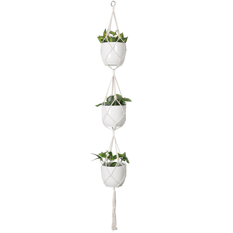 Plant-Hanging Macrame Shelf | High & Bury