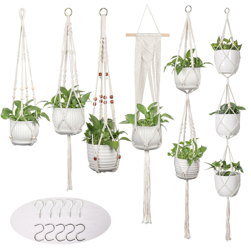 Plant-Hanging Macrame Shelf | High & Bury