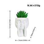 Plant Pot with Face Motif | High & Bury