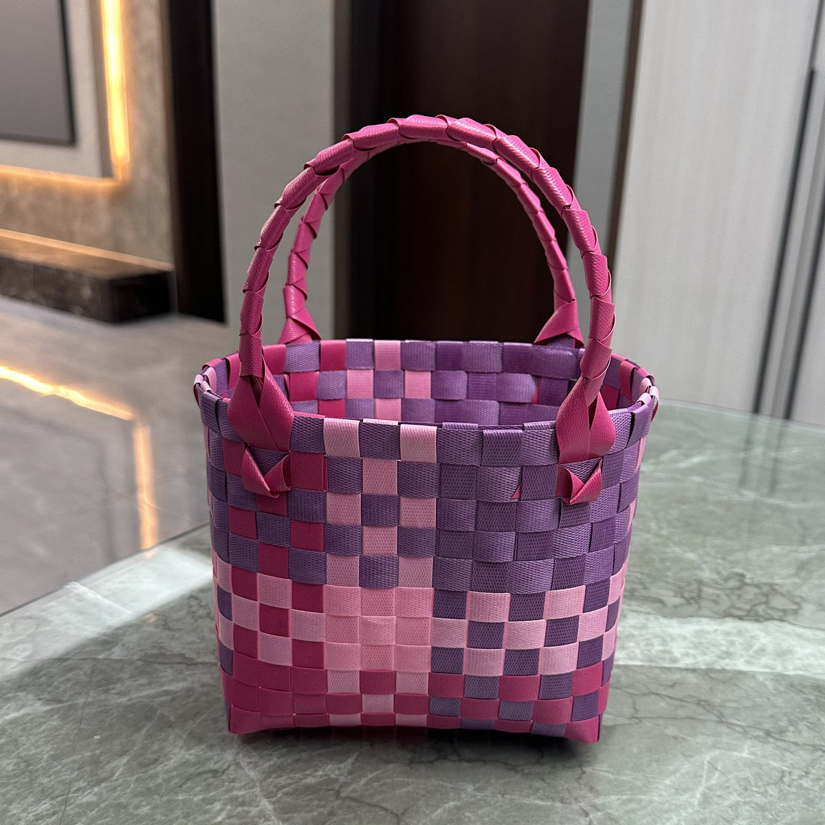 Playful and Colorful Basket Bag | High & Bury