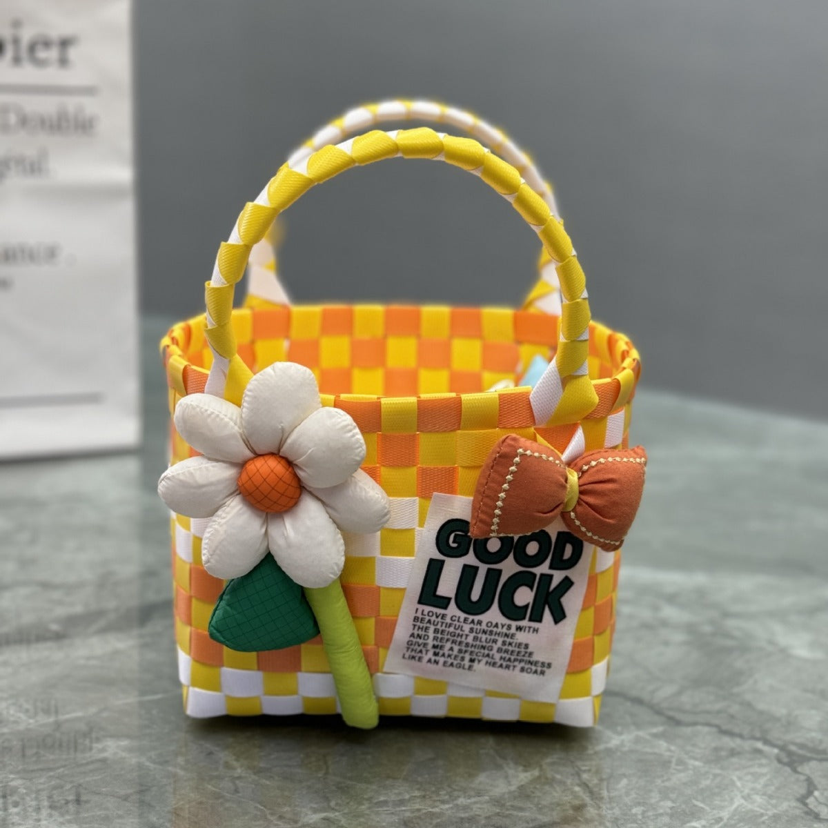 Playful and Colorful Basket Bag | High & Bury