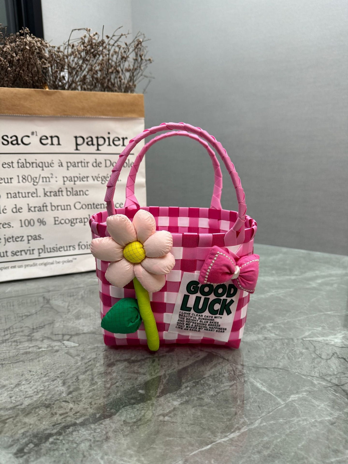 Playful and Colorful Basket Bag | High & Bury