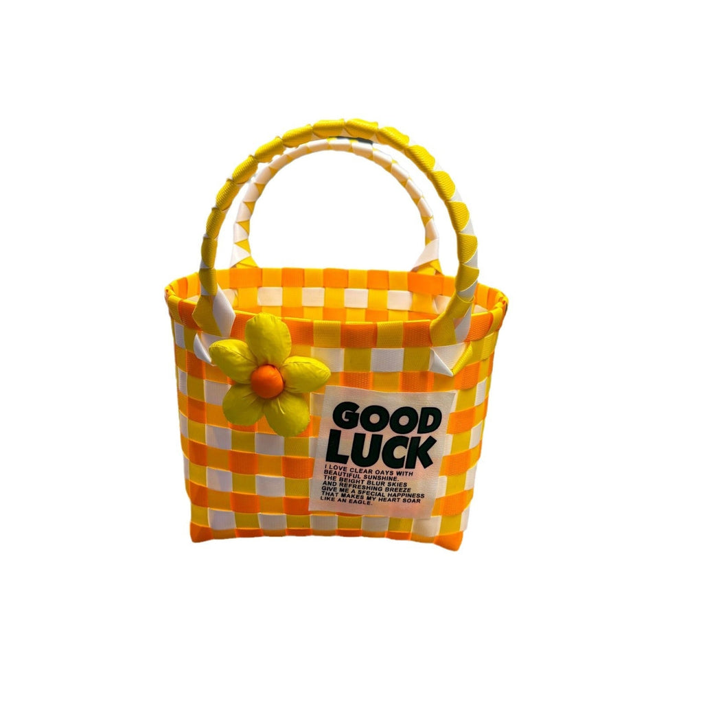 Playful and Colorful Basket Bag | High & Bury