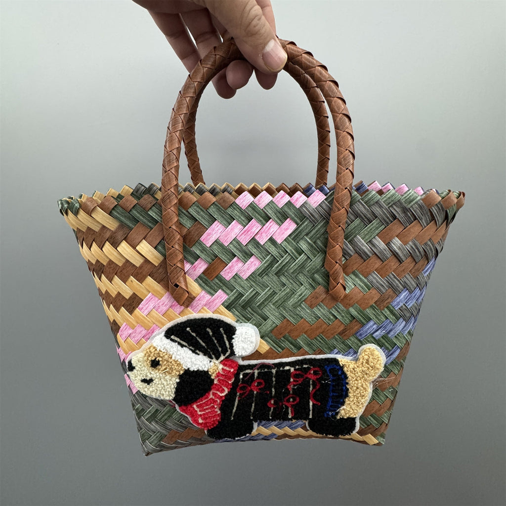 Playful and Handmade Basket Bag | High & Bury