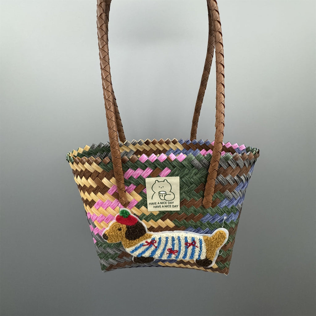 Playful and Handmade Basket Bag | High & Bury