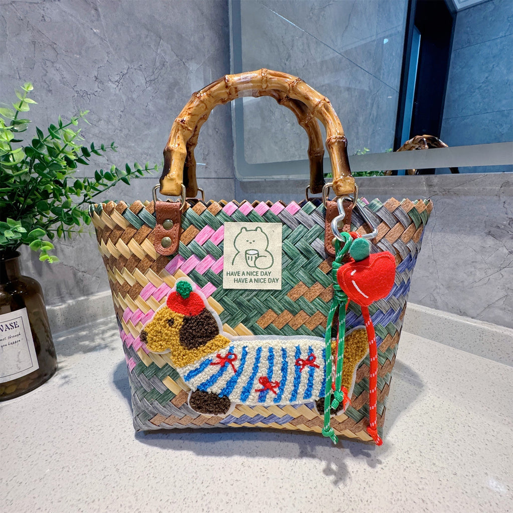 Playful and Handmade Basket Bag | High & Bury