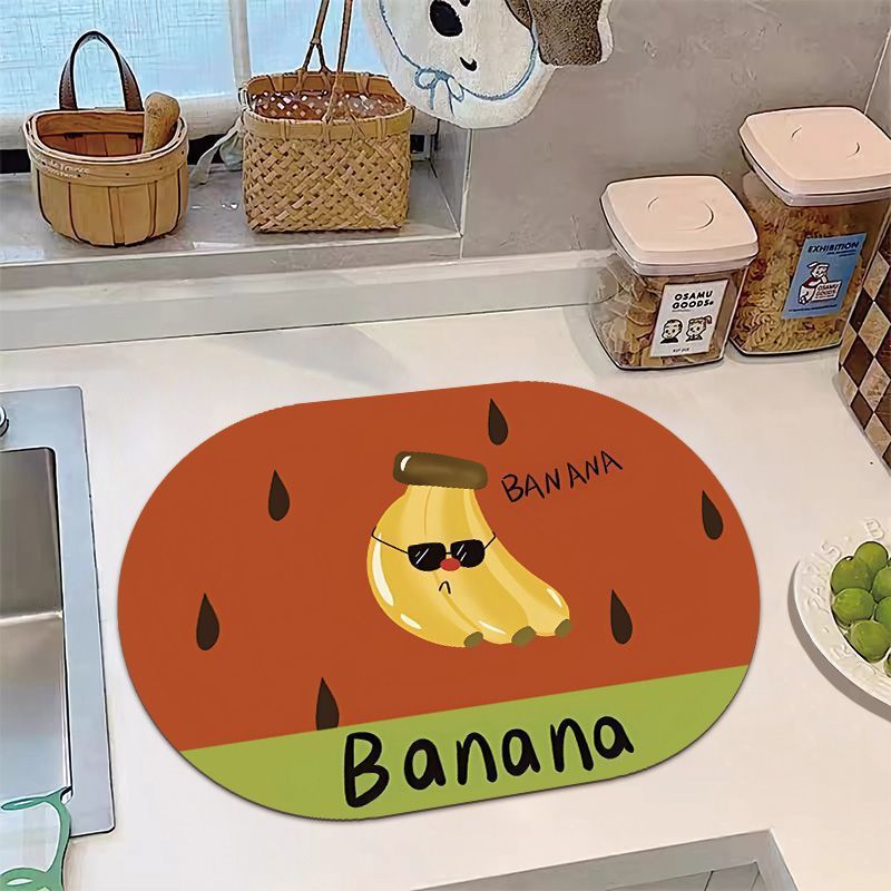 Playful Banana-Themed Kitchen Mat | High & Bury