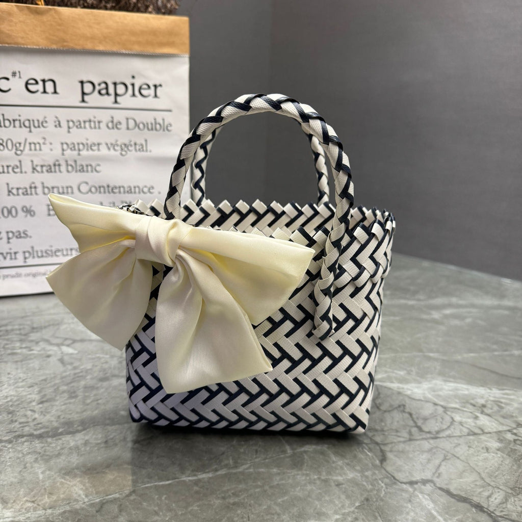 Playful Basket Bag with Bow | High & Bury