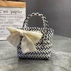 Playful Basket Bag with Bow | High & Bury