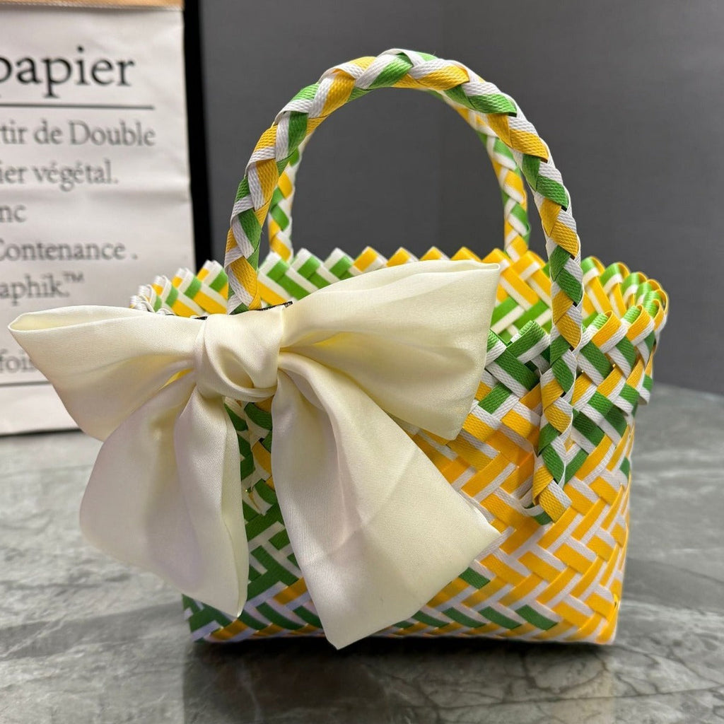 Playful Basket Bag with Bow | High & Bury