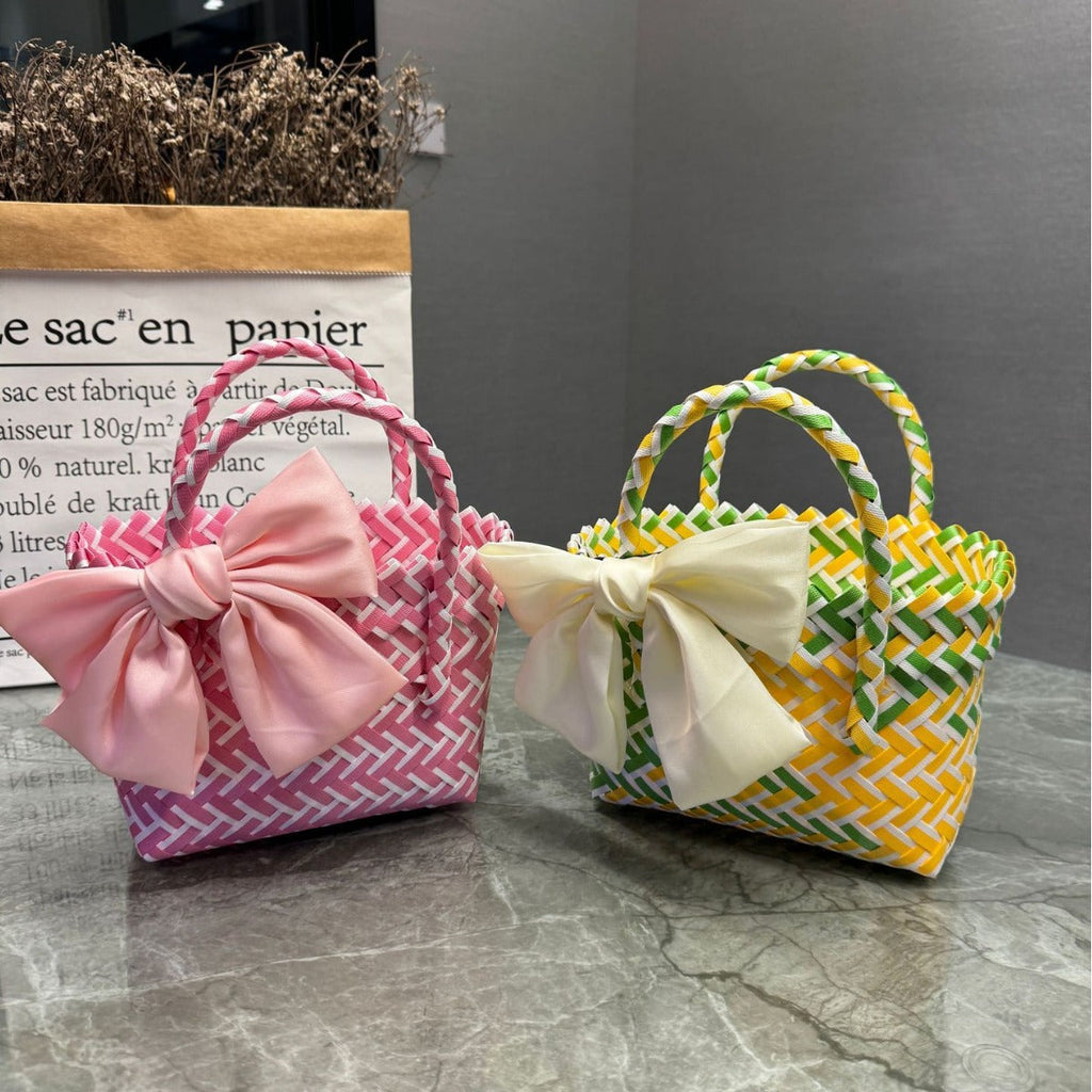 Playful Basket Bag with Bow | High & Bury