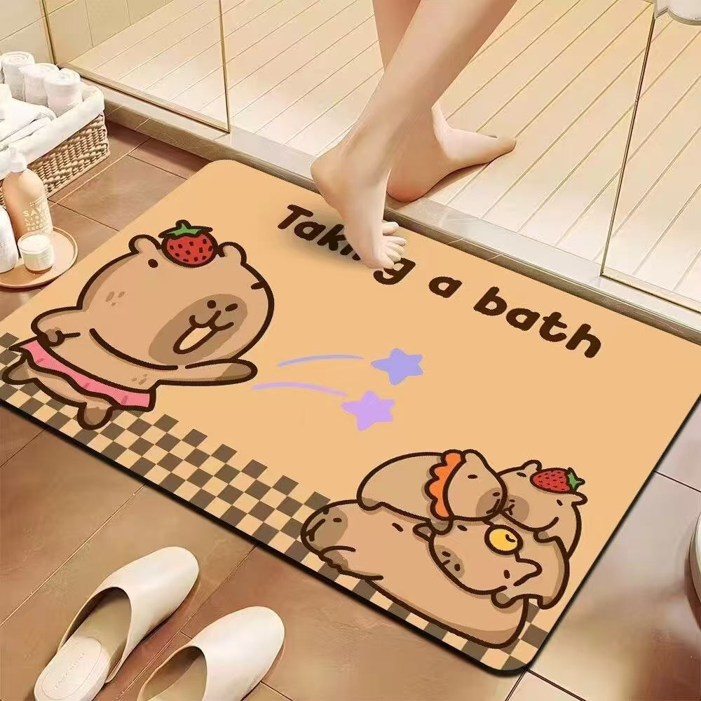 Playful Cartoon Bath Mat | High & Bury