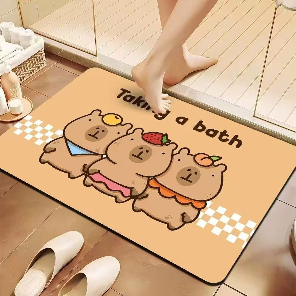 Playful Cartoon Bath Mat | High & Bury