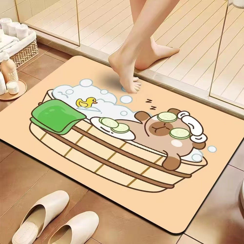 Playful Cartoon Bath Mat | High & Bury