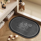 Playful Cartoon Character Bath Mat | High & Bury