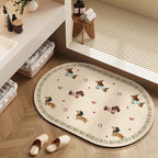 Playful Cartoon Character Bath Mat | High & Bury