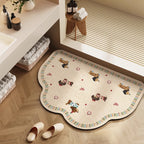 Playful Cartoon Character Bath Mat | High & Bury