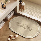Playful Cartoon Character Bath Mat | High & Bury