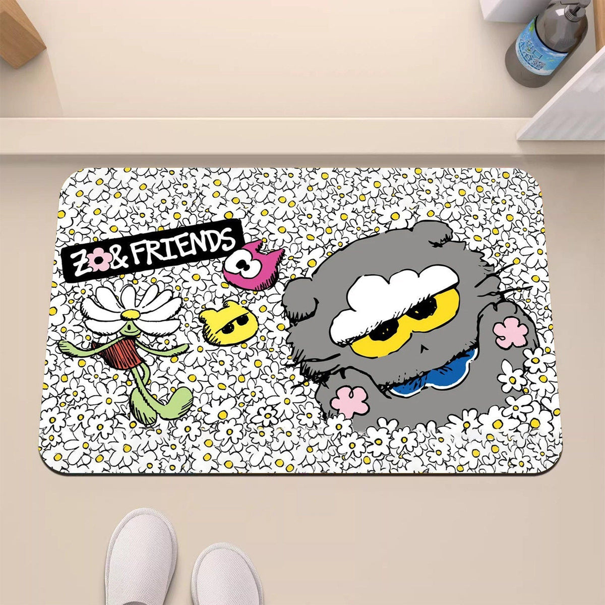 Playful Cartoon-Themed Decorative Mat | High & Bury